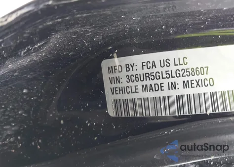 2020 Ram 2500 Laramie Longhorn 4X4 6'4 Box из США, поврежденный, VIN 3C6UR5GL5LG258607